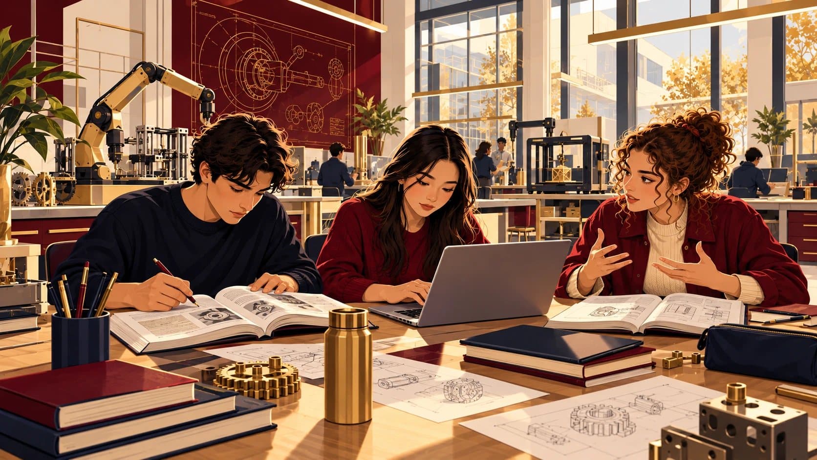 OSTİM Teknik Üniversitesi hazırlık atlama sınavına hazırlanan mühendislik öğrencileri laboratuvarda İngilizce çalışıyor